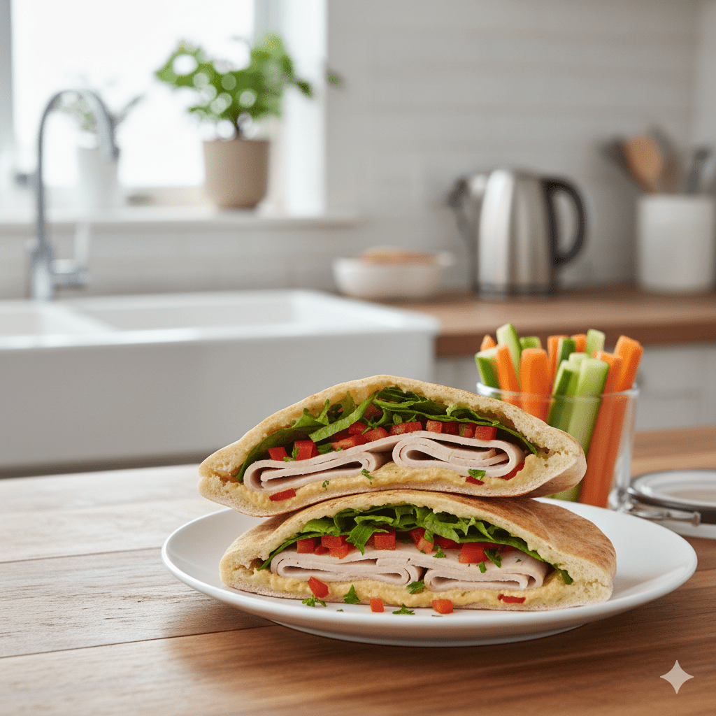 Hummus & Turkey Pita Pocket