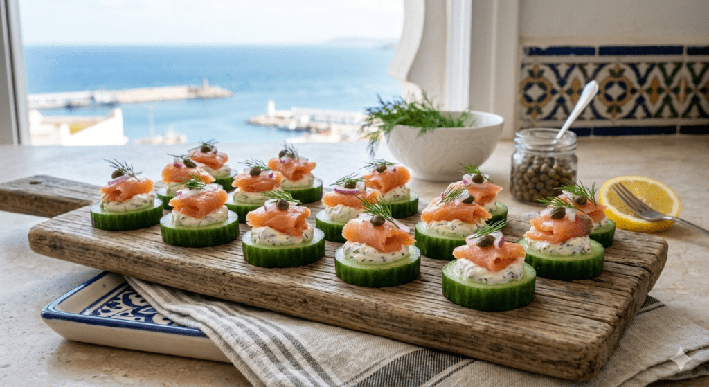 Salmon Cucumber Bites